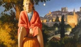 吃瓜女孩画油画视频教程,跟随吃瓜女孩学习油画创作教程